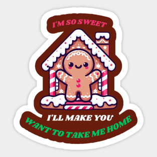 Gingerbread Man: Take Me Home Sticker
